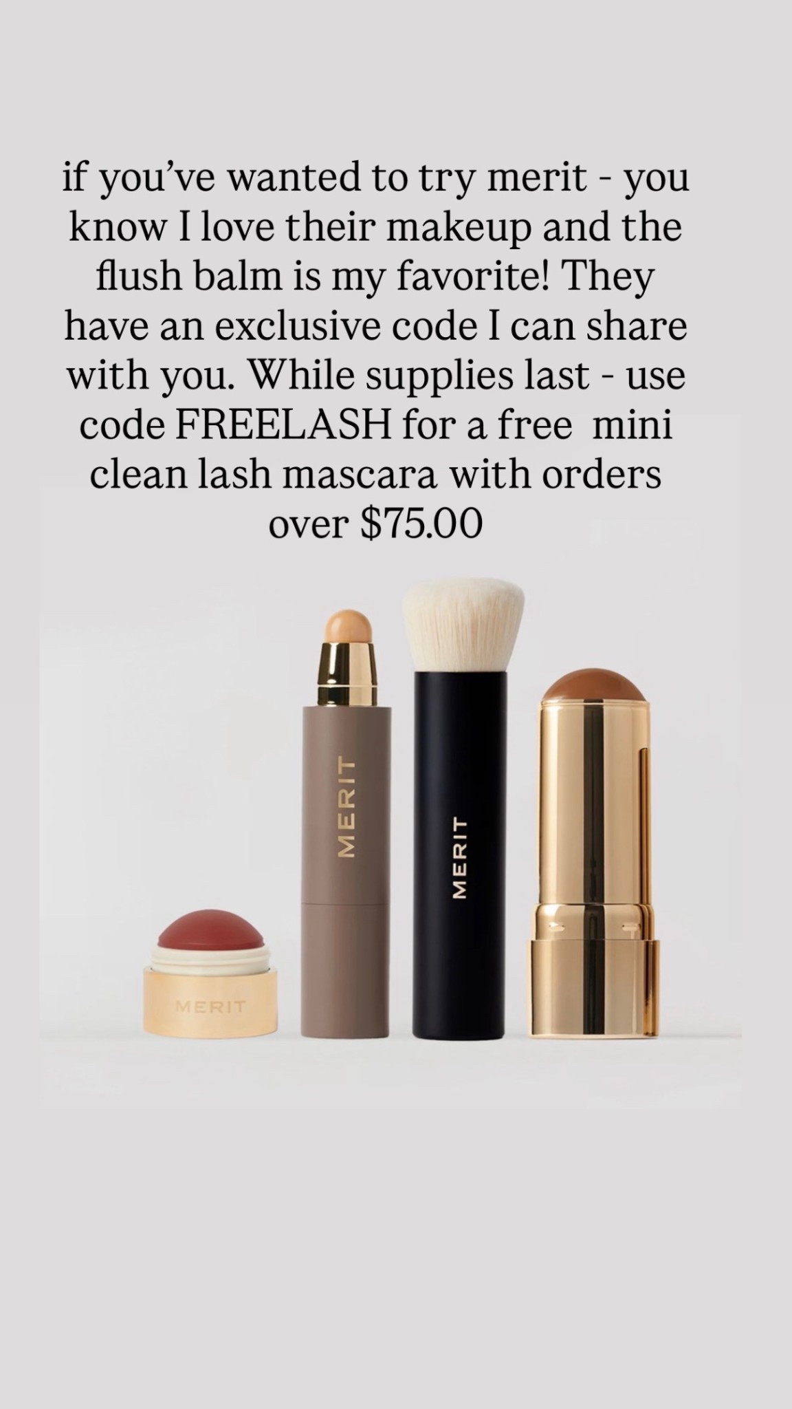 Love my merit makeup’ 

#LTKgrwm #LTKdayinmylife #LTKootd