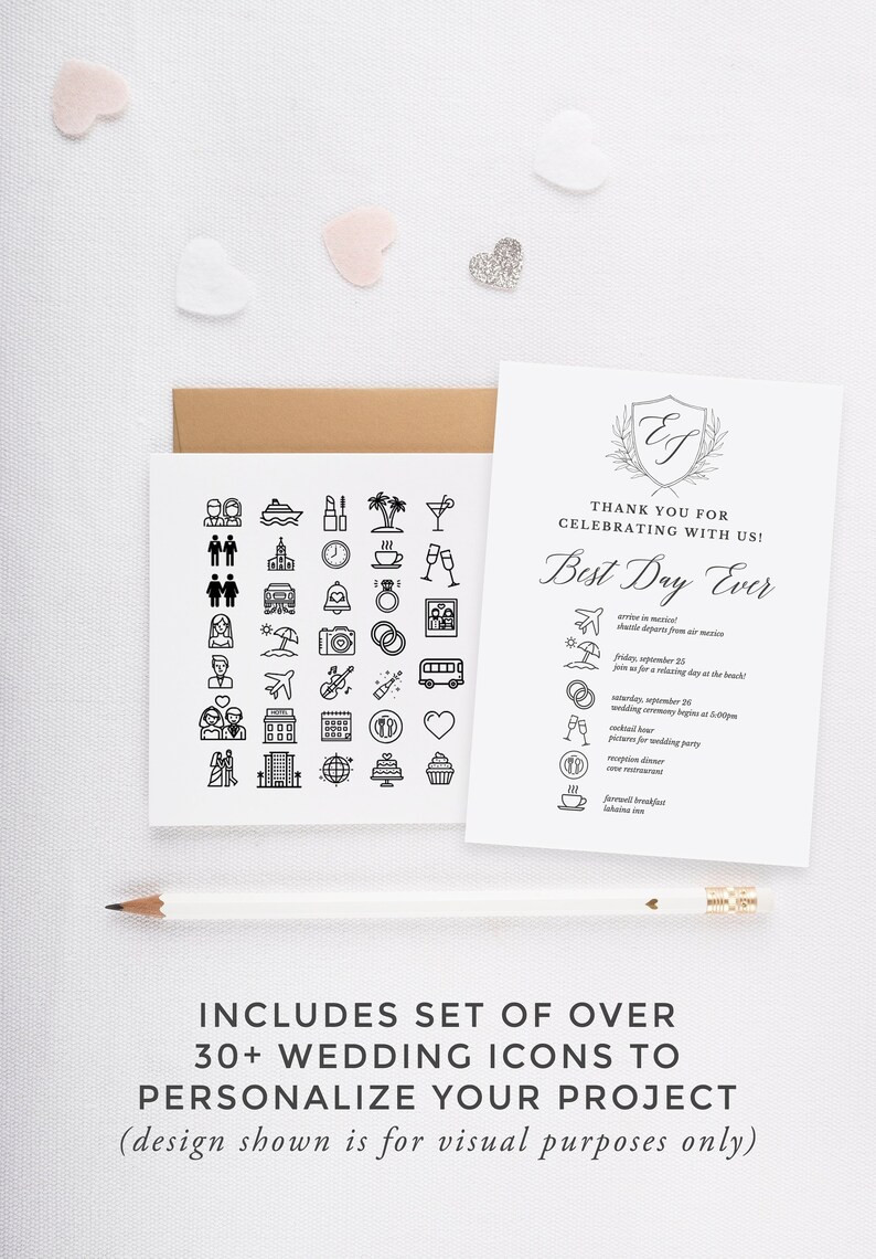 infographic wedding program template, fun wedding programs, non traditional wedding program, 100%... | Etsy (US)