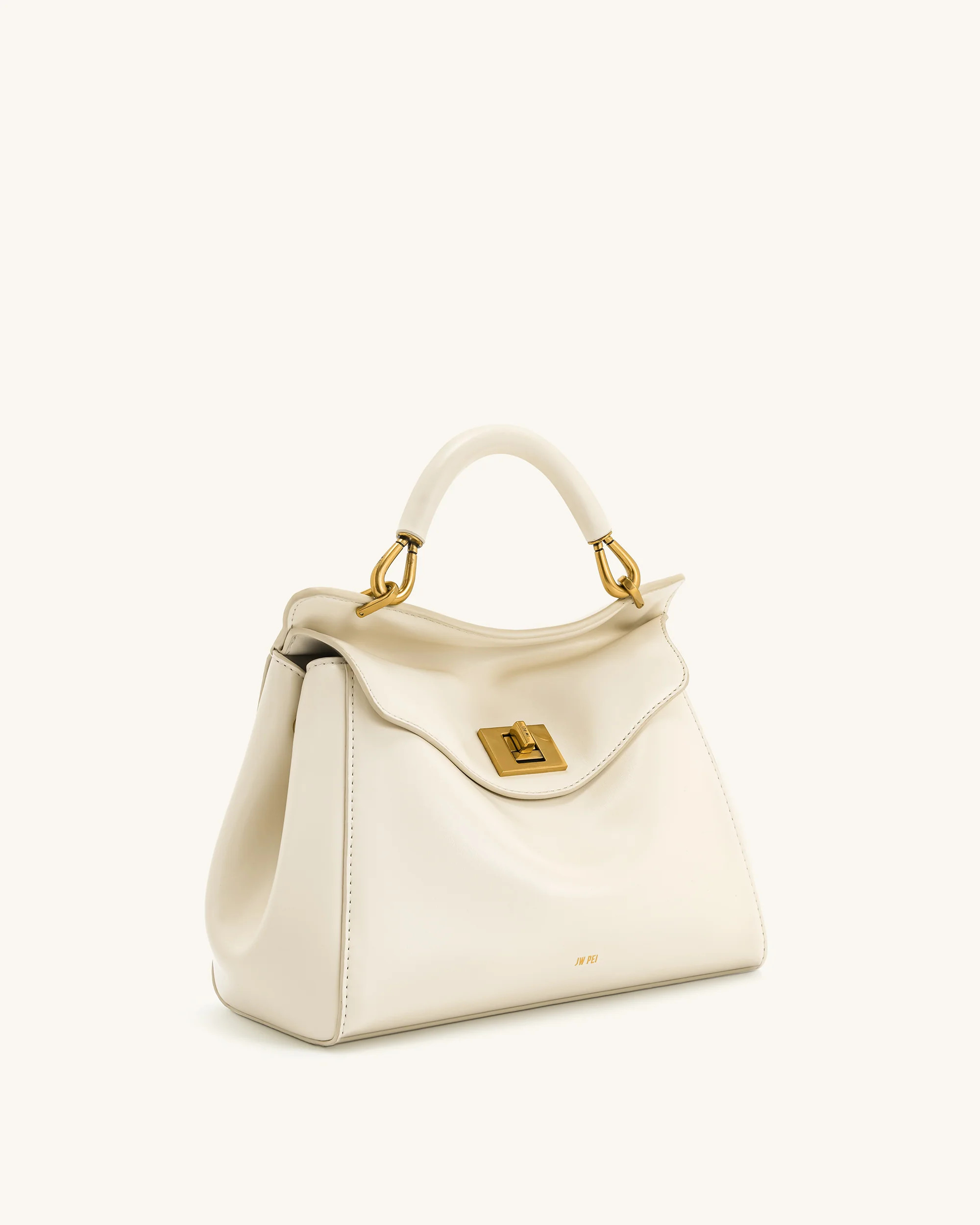 Lucia Classic Top Handbag - White | JW PEI US