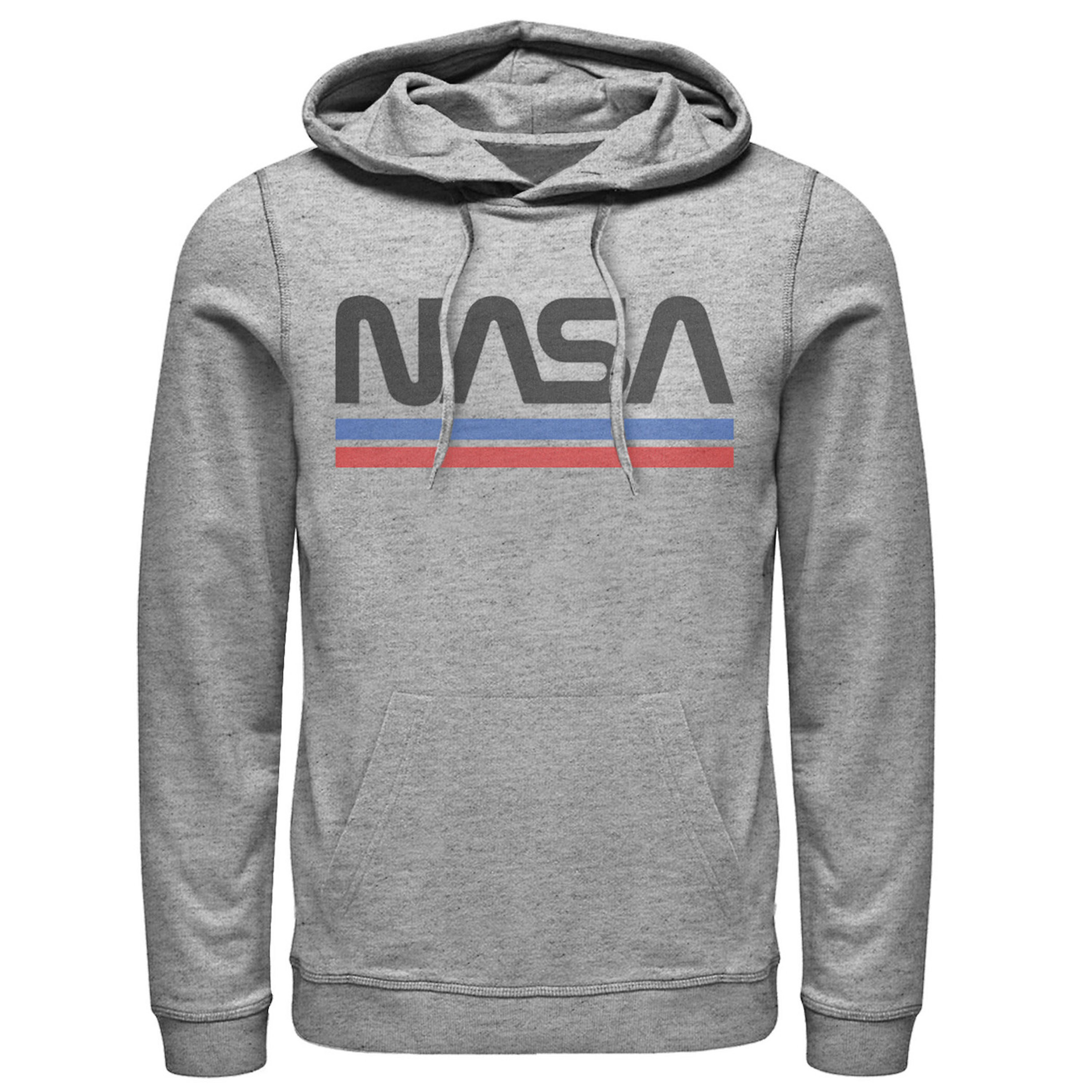 Men's NASA Red Blue Stripe Minimal Logo Vintage Graphic Hoodie | Kohl's