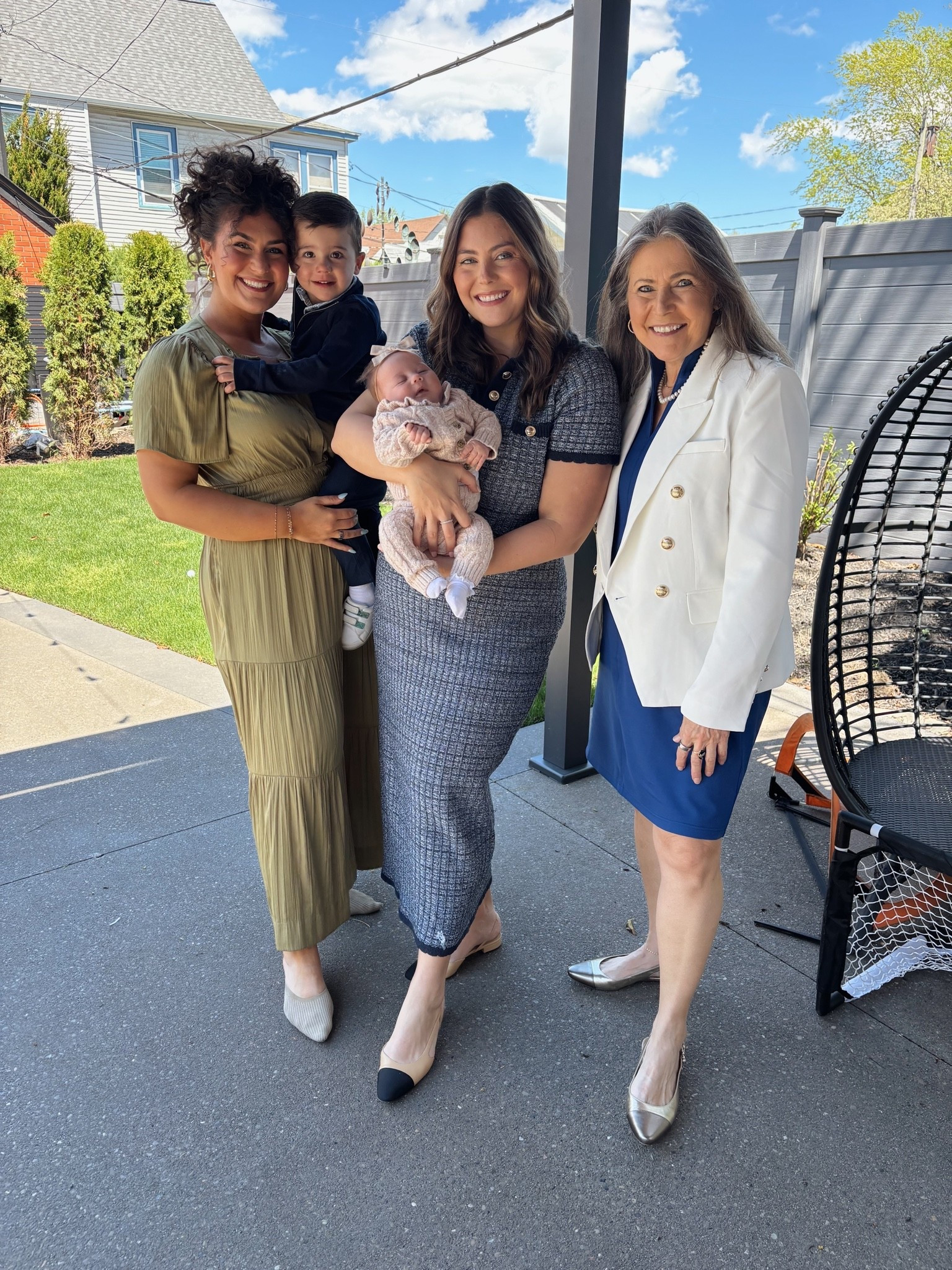 Mother’s Day outfit recap! I’m wearing size 18 in dress, my sister is in XXL, my mom is in XL I’m both blazer & dress. Use CARALYN15 for 15% off at @Spanx on your first order. @Anthropologie @Quince

#LTKootd #LTKmomlife #LTKMidsize