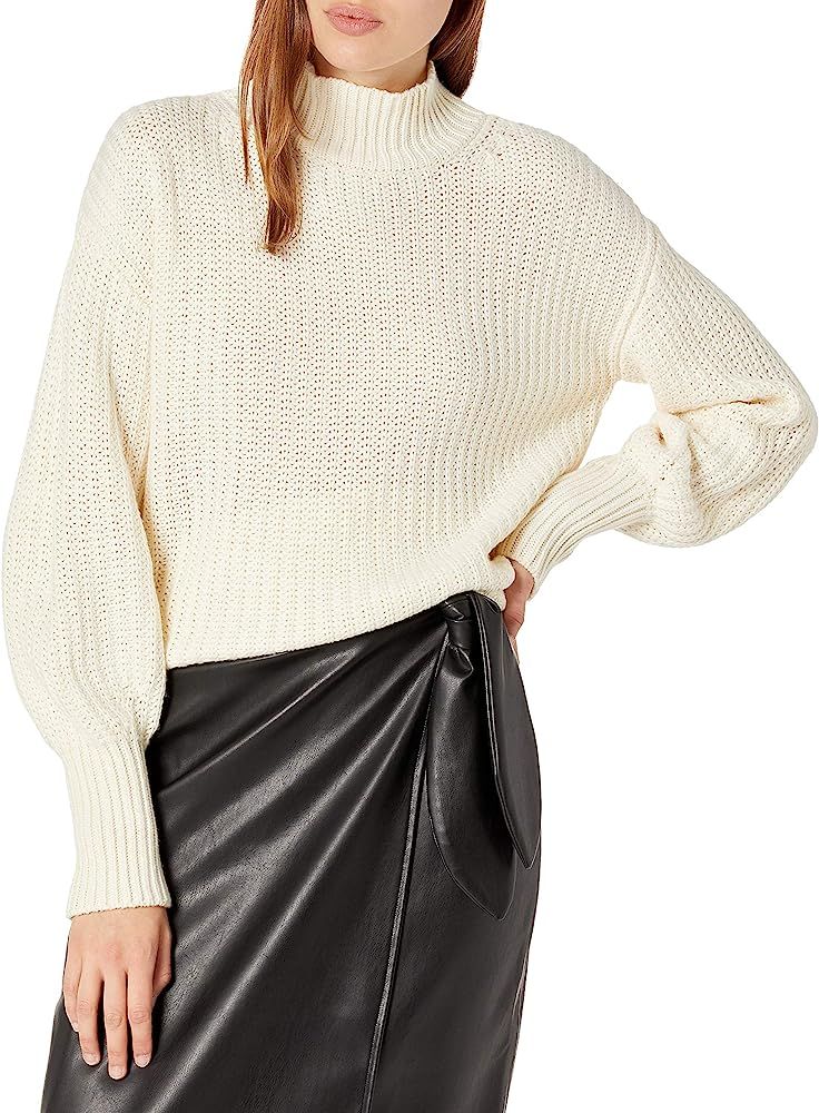 The Drop Women's INES Chunky Rib Mock-Neck Sweater | Amazon (US)