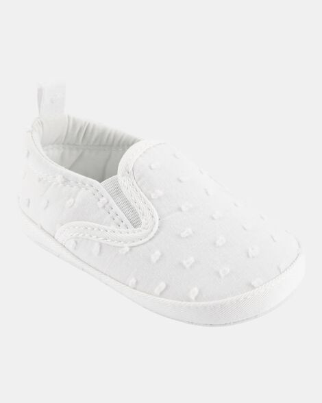 OshKosh B'gosh Baby Girls Girl Slip-On Sneaker - White 2 White | Carter's Inc