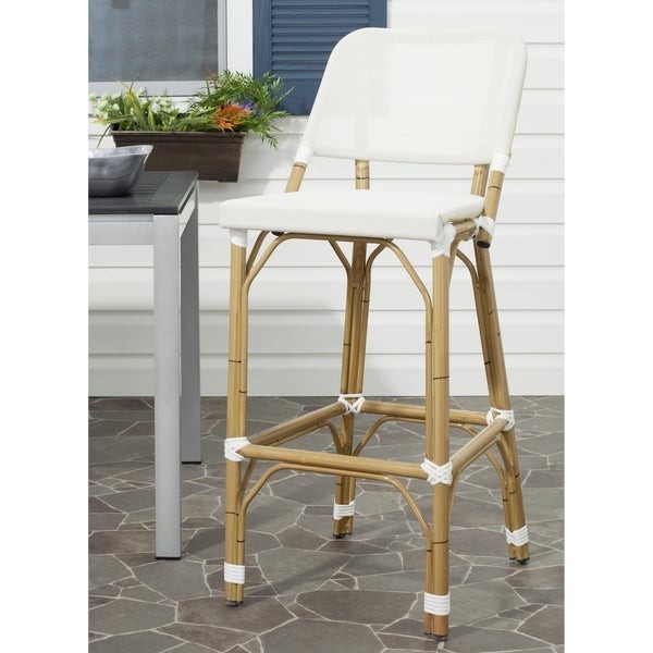 Safavieh Deltana White 30-inch Bar Stool | Bed Bath & Beyond