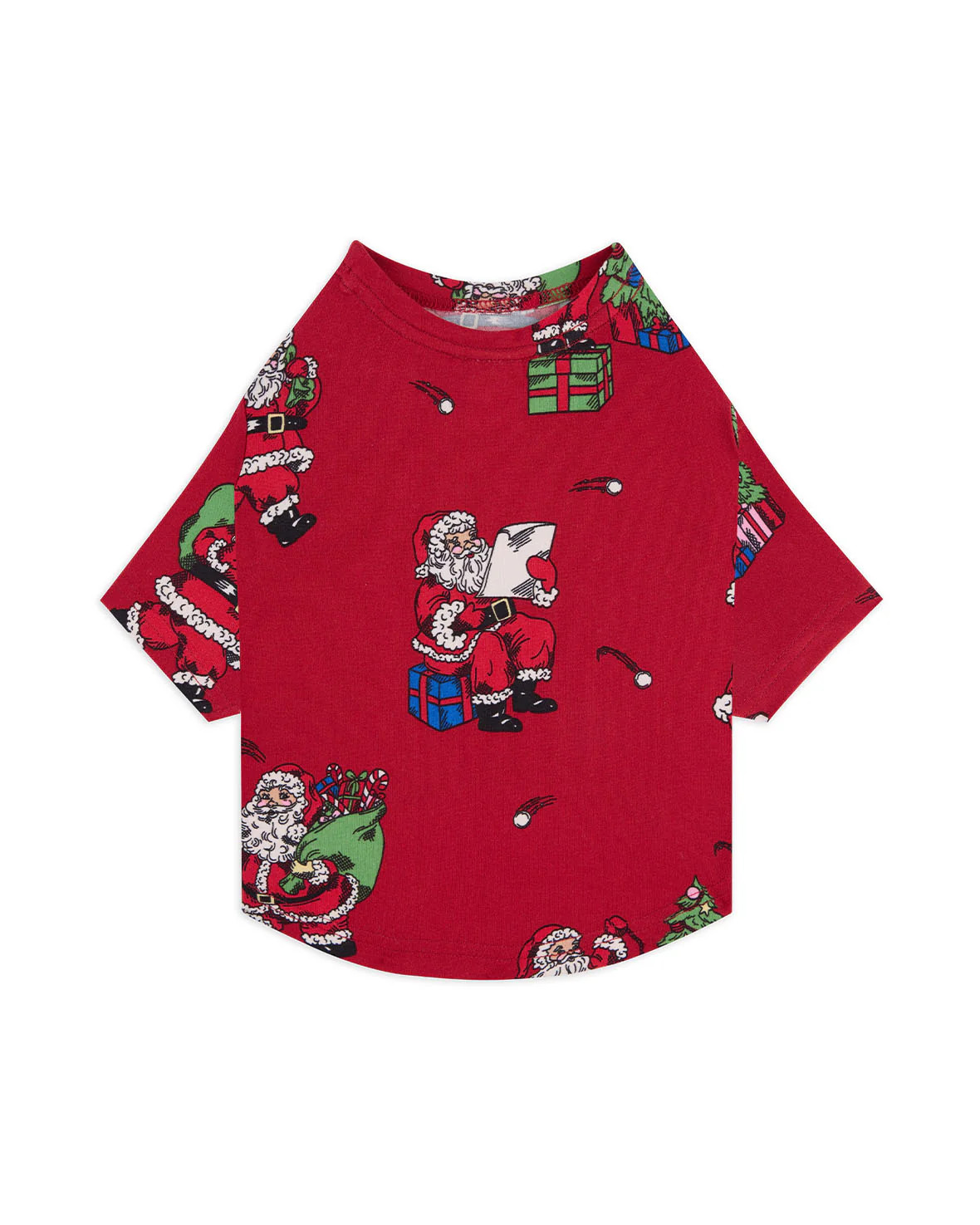 Pets Christmas Santa Snowball Print Pyjama T-Shirt | Chelsea Peers NYC