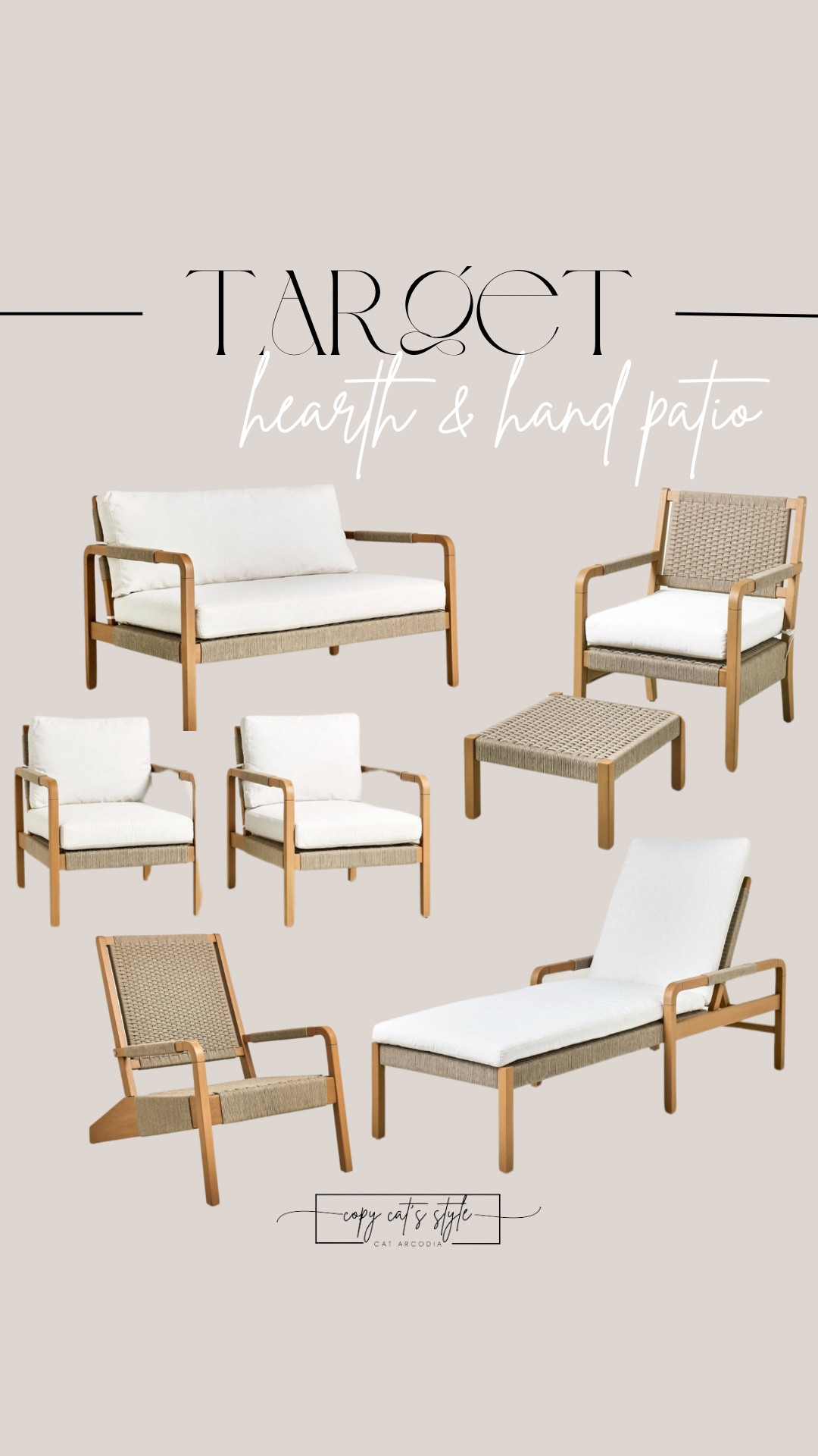 Target Hearth & Hand with Magnolia patio furniture finds!! Target patio furniture. 

#LTKHome #LTKFindsUnder100 #LTKSeasonal