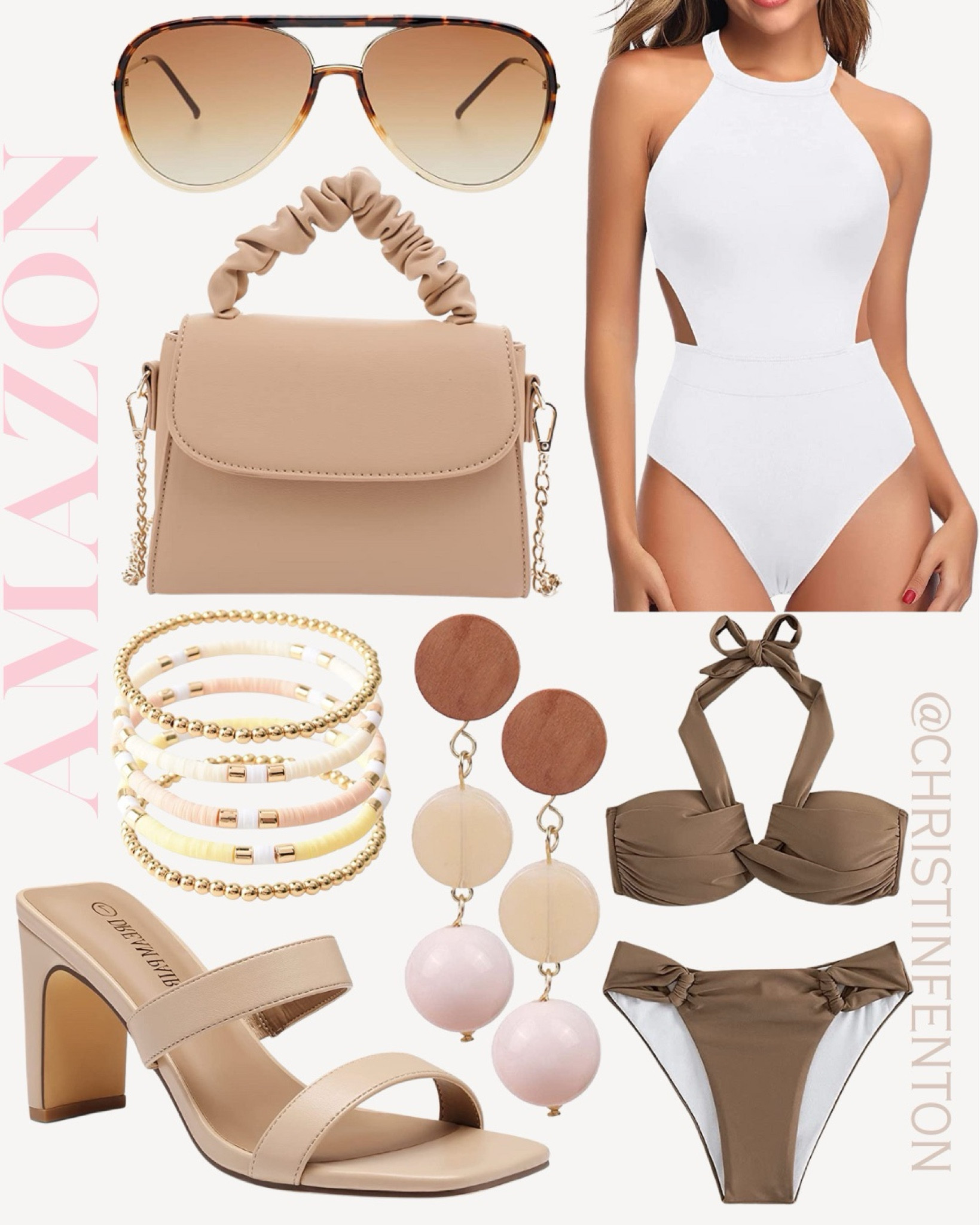 Amazon Fashion Finds! Spring outfits, summer dresses, tropical dresses,  pastel dresses, vacation dresses, resort dresses, resort wear, summer tops, bikinis, one piece swimsuits, high heels, sandals, pumps, fedora hats, bodycon dresses, bodysuits, mini skirts, maxi skirts, watches, backpacks, camis, crop tops, high heeled boots, crossbody bags, clutches, hobo bags, gold rings, simple gold necklaces, simple gold rings, gold bracelets, gold earrings, stud earrings, work blazers, outfits for work, work wear, jackets, bralettes, satin pajamas, hair accessories, knee high boots, nail polish, travel luggage. Click the products below to shop! Follow along @christinfenton for new looks & sales! @shop.ltk #liketkit #founditonamazon 🥰 So excited you are here with me! DM me on IG with questions! 🤍 XoX Christin #LTKcurves #LTKfit 

#LTKstyletip #LTKshoecrush #LTKitbag #LTKsalealert #LTKwedding #LTKfindsunder50 #LTKfindsunder100 #LTKbeauty #LTKworkwear #LTKhome #LTKtravel #LTKfamily #LTKswim #LTKSeasonal #LTKparties #LTKmidsize #LTKover40