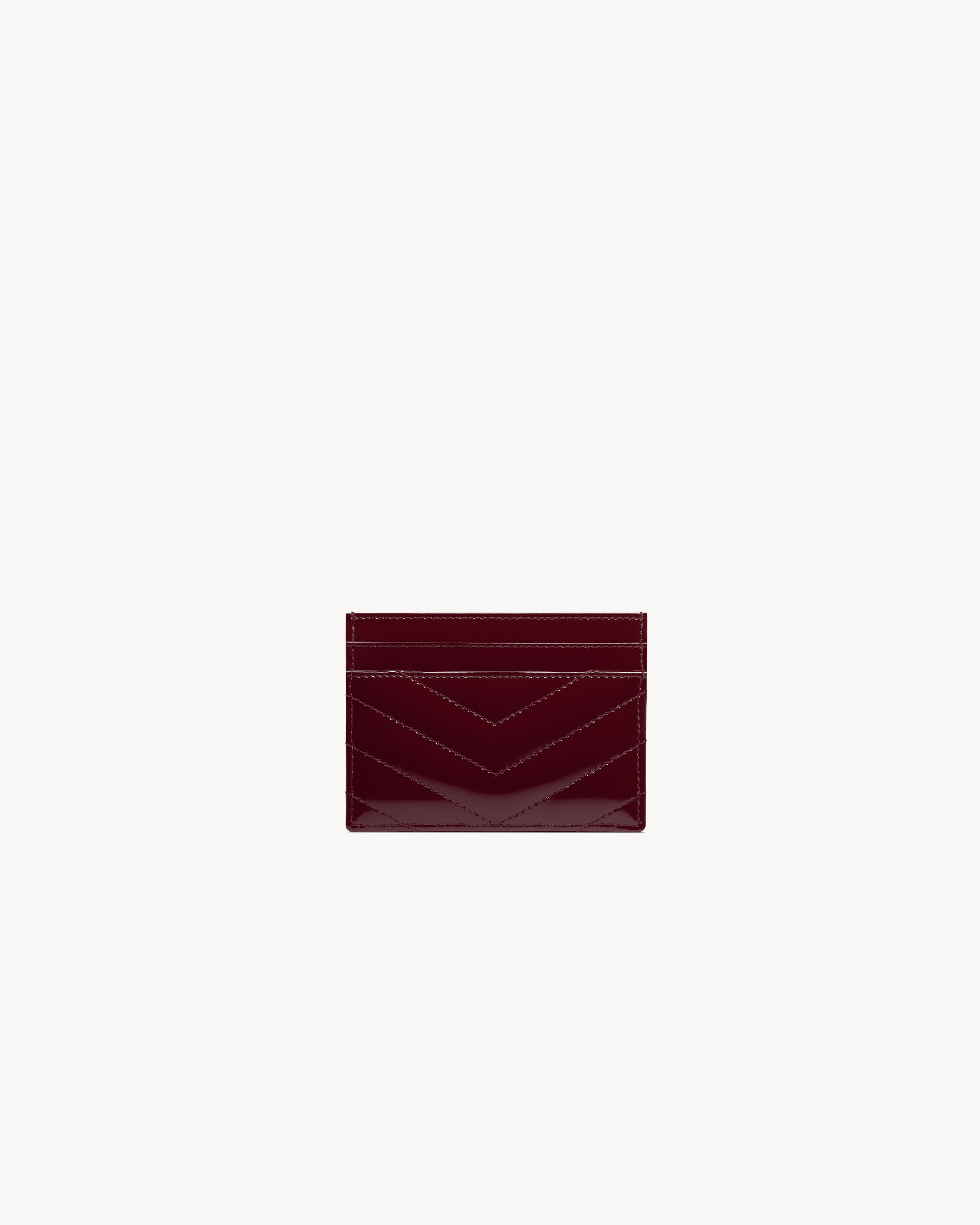 CASSANDRE MATELASSÉ card case in patent leather | Saint Laurent Inc. (Global)