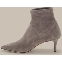 Stiefelette aus Ziegenveloursleder by Unützer in Taupe | windsor (DE)