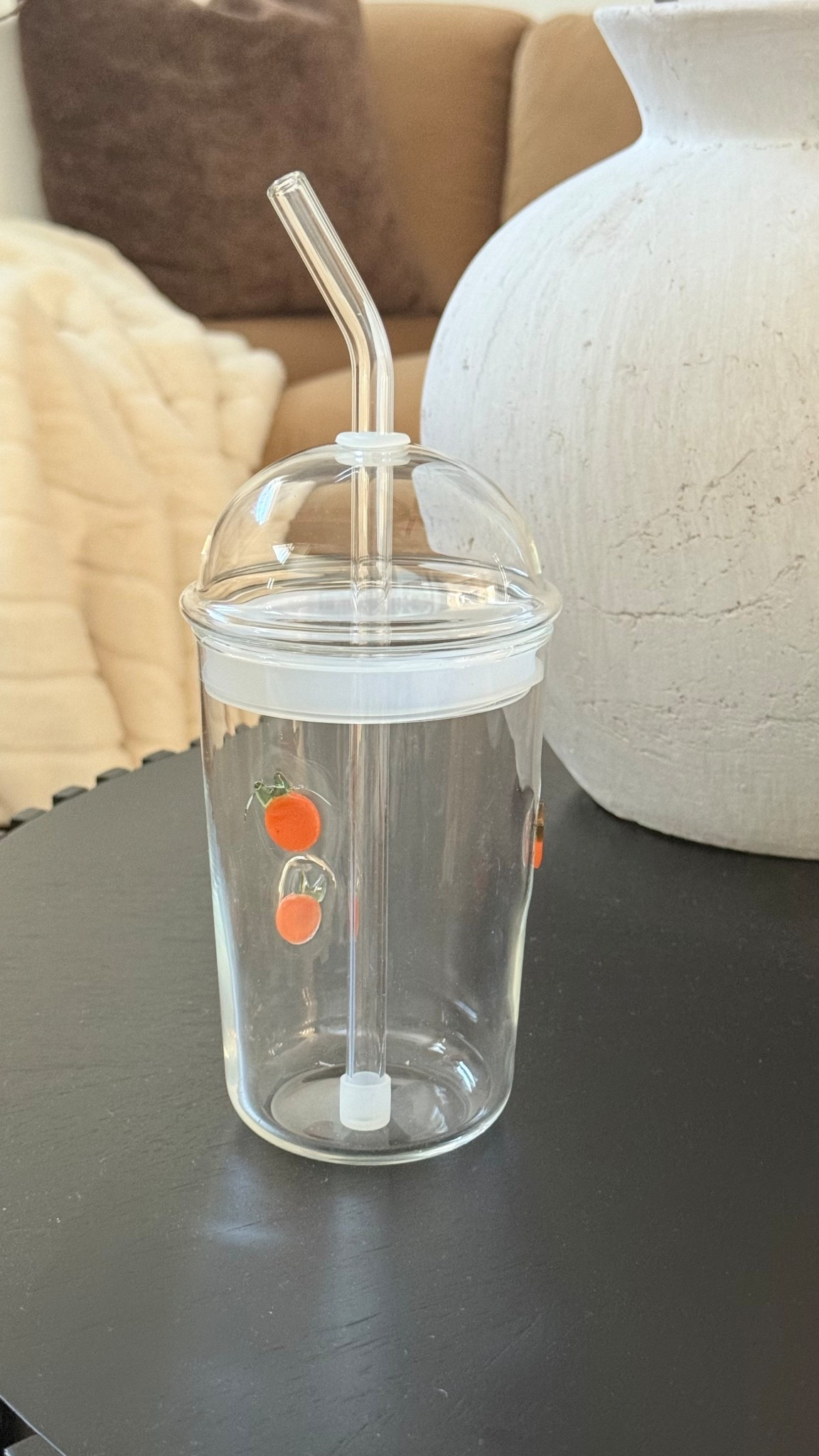 Better Homes & Gardens Glass Sipper Orange Icon with Glass Lid
Seasonal cup 



#LTKHome #LTKSaleAlert #LTKSeasonal