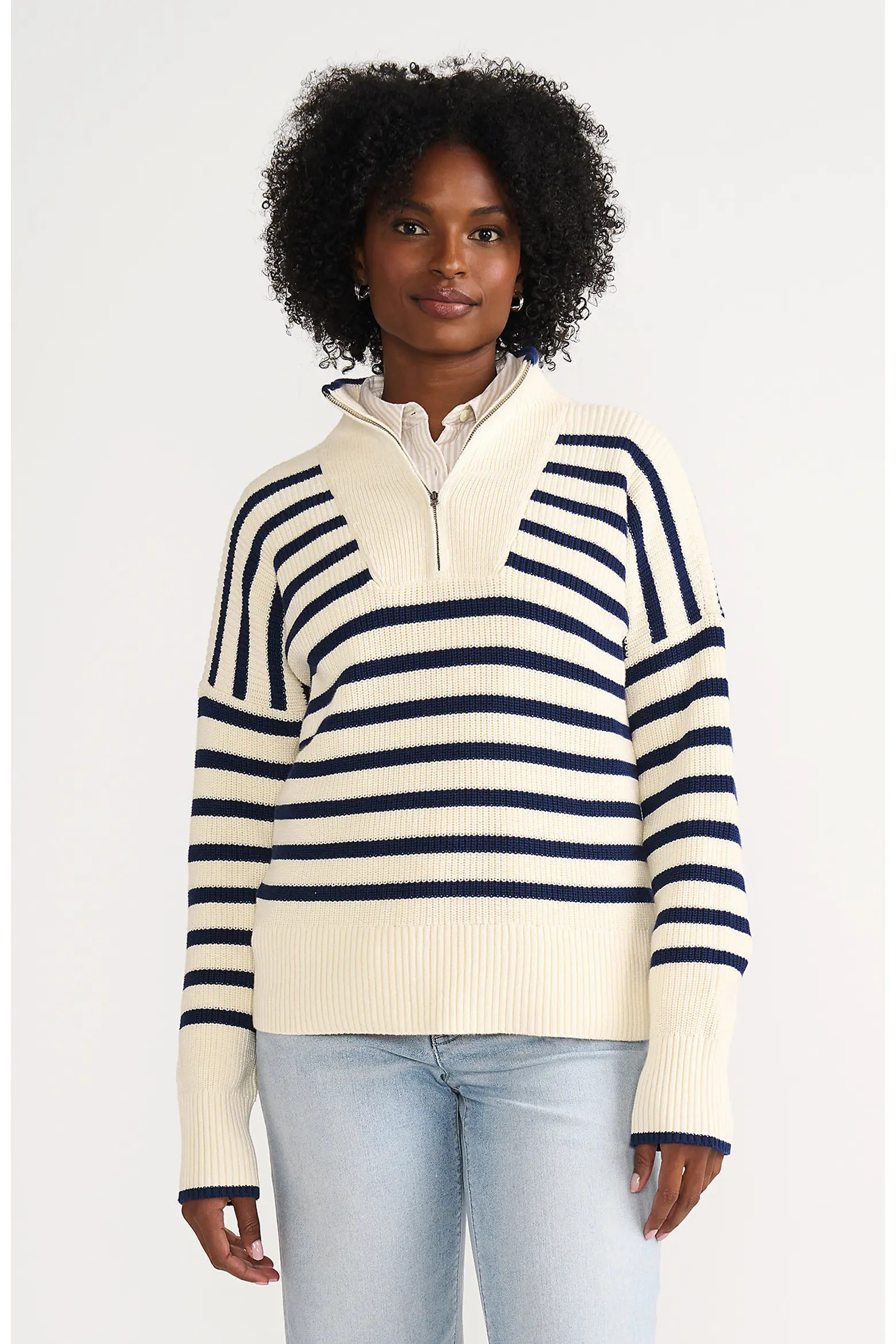 Drifter Cotton Quarter Zip Pullover Sweater (Women) | Nordstrom | Nordstrom
