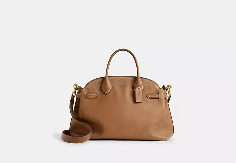 Coach Soft Empire Carryall Bag 40 In Loved Leather - Women's Purses Totes - Brass/honey Brown | Coach (US)