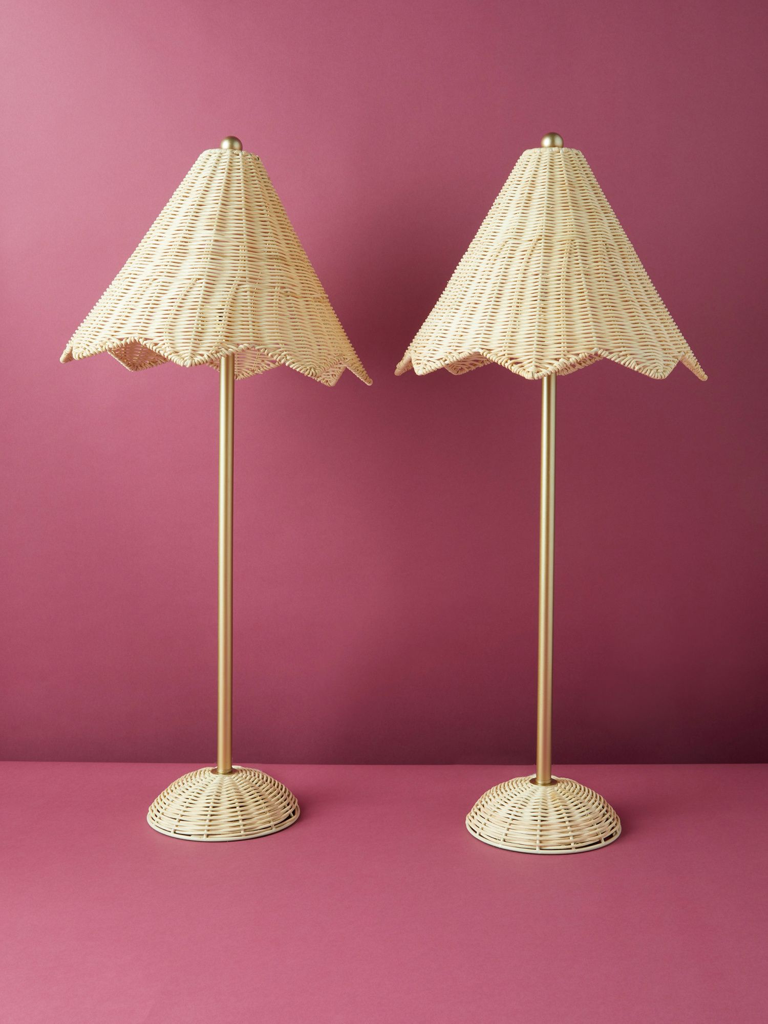 2pk 30in Metal And Rattan Table Lamps | Table Lamps | HomeGoods | HomeGoods
