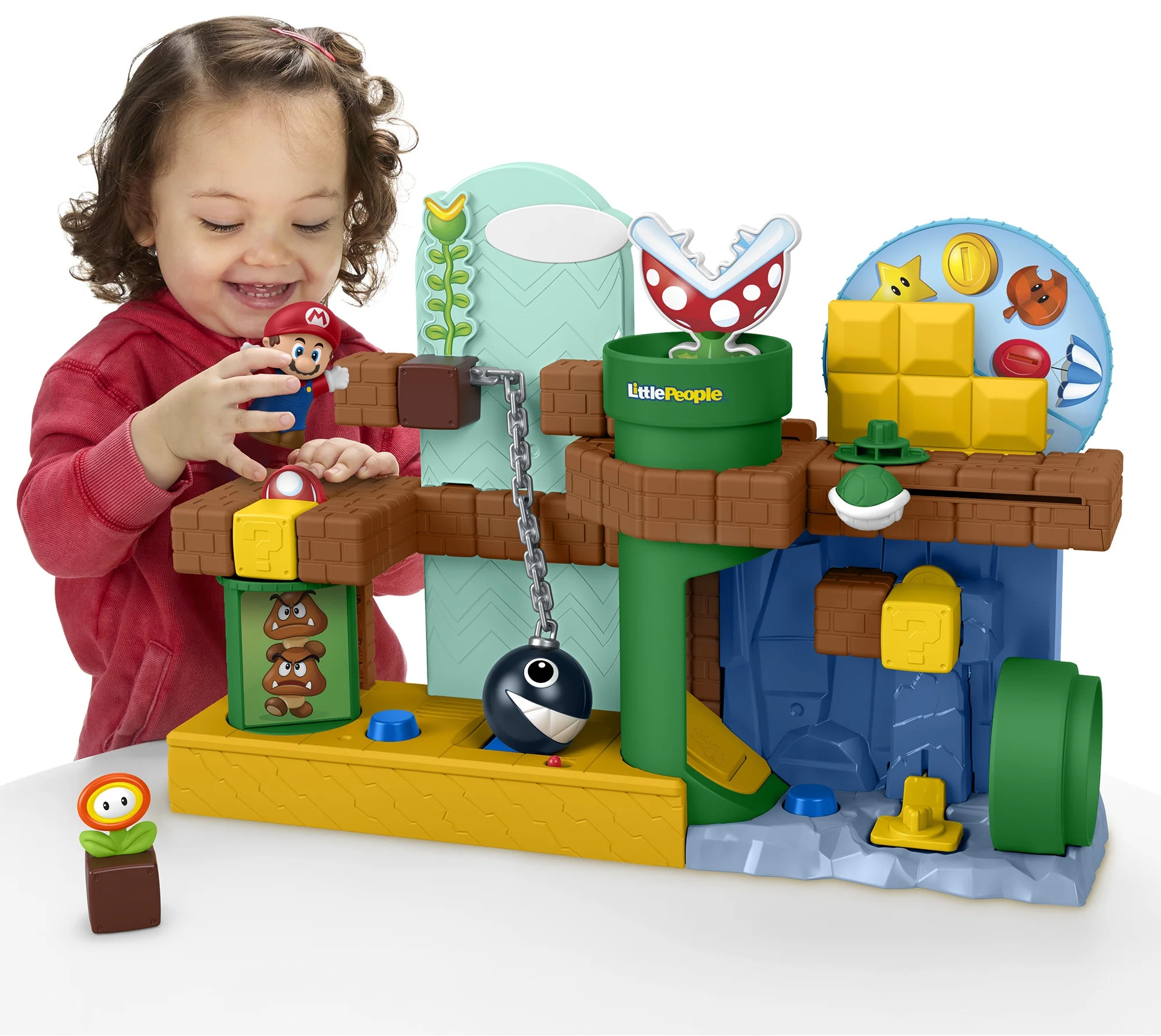 Fisher-Price Little People My Mario Adventure Playset, Musical Toddler Toy with 2 Figures | Walmart (US)