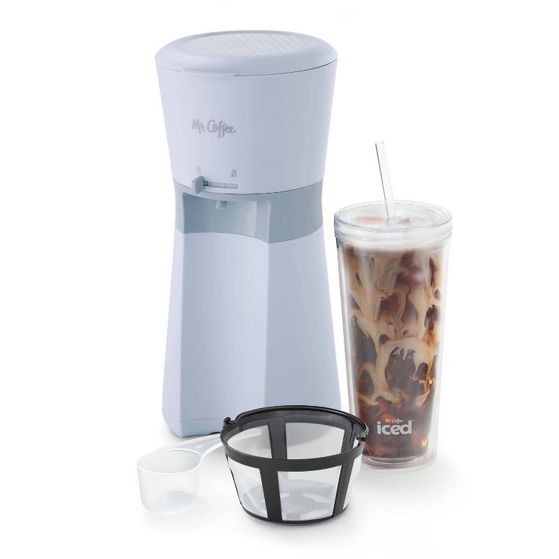 Mr. Coffee Iced Coffee Maker with 22oz Reusable Tumbler and Coffee Filter | Target