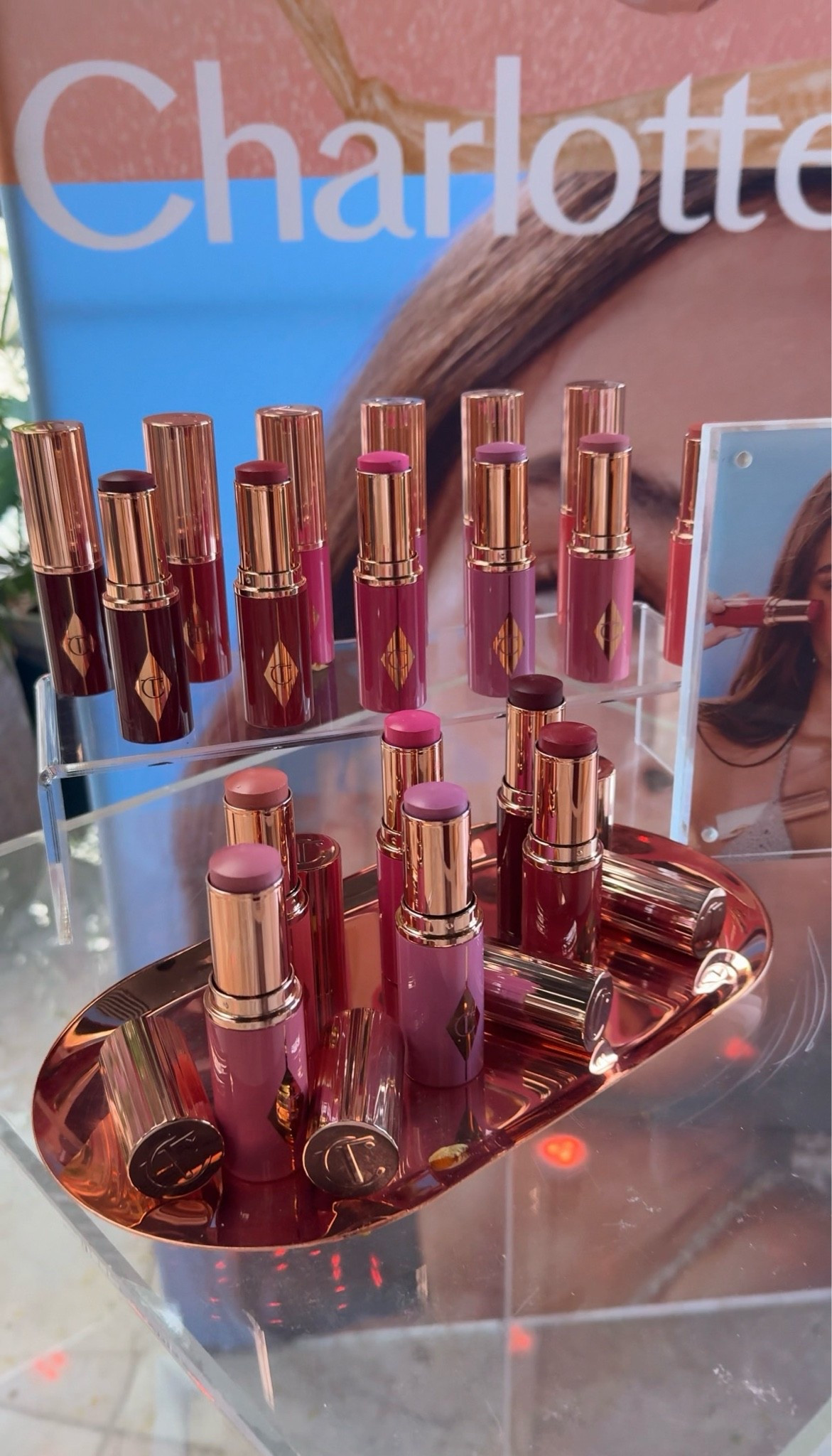 NEW Charlotte tilbury blushes. Glowy / dewy finish.