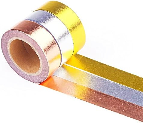 DECORA 3 Pieces Gold Washi Masking Tape Collection Premium DIY Arts & Crafts Tape and Gift Wrappi... | Amazon (US)