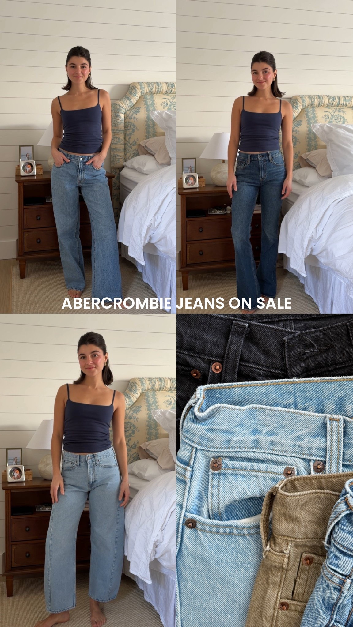 code AFVIVIANE for stackable 15% off! 

3 most worn:
Low rise ultra loose (true size) short for flip flops / regular for heeled boots) 

High rise bootcut (size 1 up) love these in regular length with heeled shoes

Mid rise barrel (true size or 1 up for roomier fit) I wear short for flip flops! 

Offer valid in stores and online 1/29/2026 - 2/2/2026 in US/CA. Exclusions apply as indicated. Online price reflects discount. Use code AFVIVIANE to get an additional 15% off almost everything in stores and online at checkout from 1/29/26 - 2/2/26 in US/CA. Exclusions apply. See details online.

#LTKSeasonal #LTKSaleAlert #LTKPetite