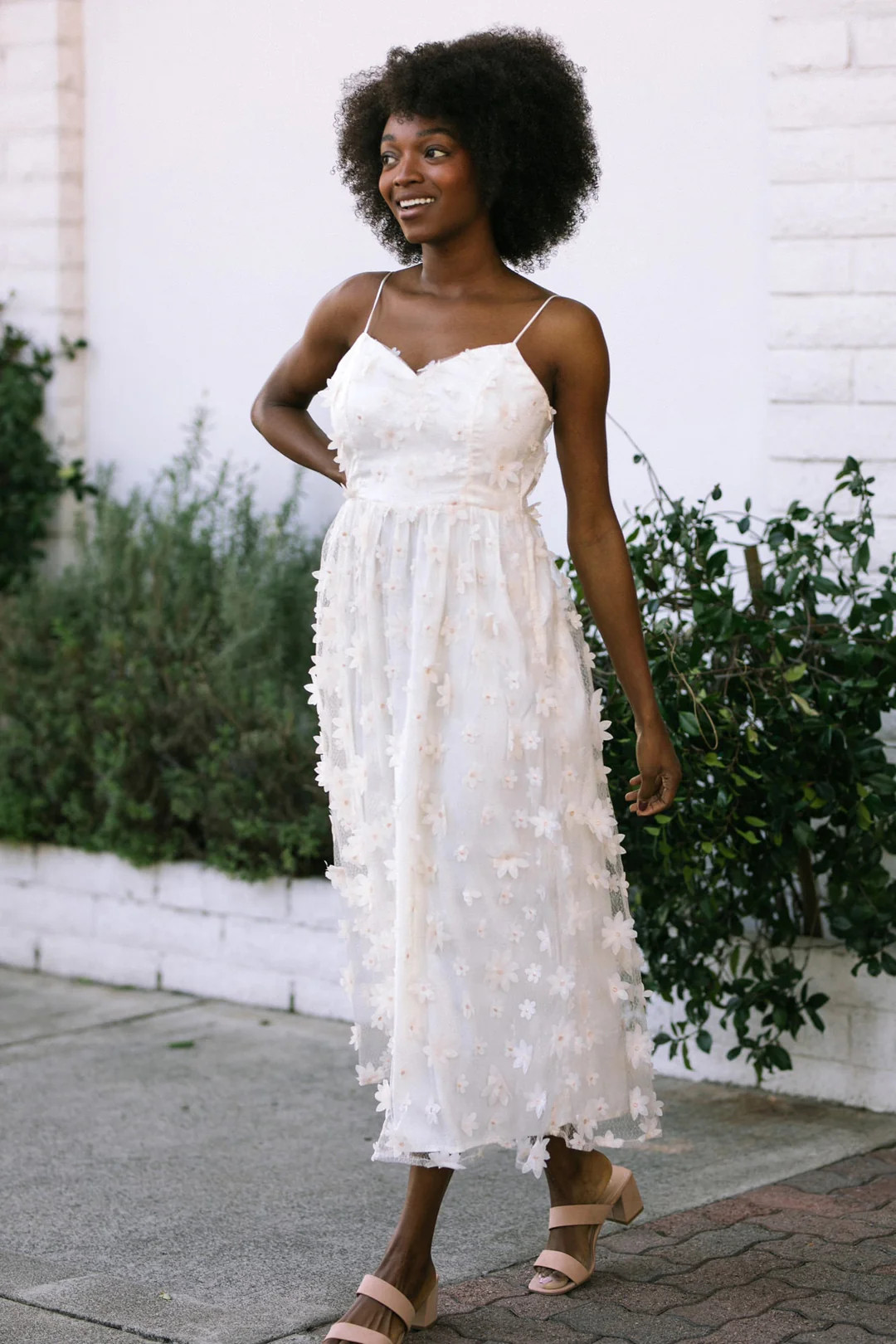 Sandra Floral Midi Dress | Morning Lavender