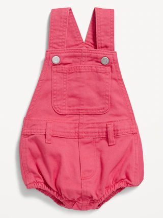 Twill Pop-Color Shortall Romper for Baby | Old Navy (US)