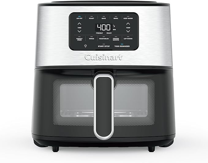 Cuisinart Air Fryer, 6-Quart Basket Large Fryer with 5 Cooking Functions to Roast, Bake, Broil, A... | Amazon (US)