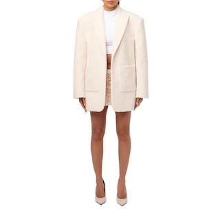 Women's Boucle Long Sleeve Oversized Blazer | Flannels UK