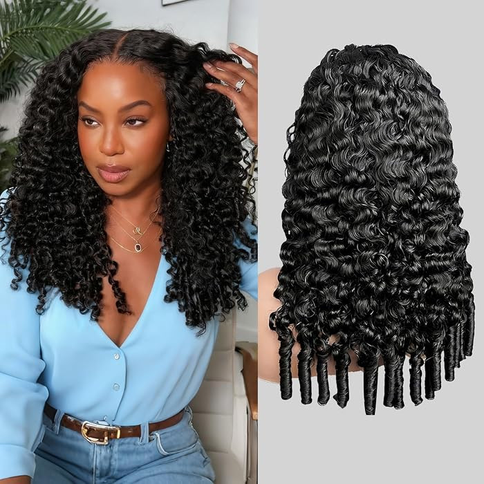 Burmese Curly Wig Human Hair Pre Plucked 250 Density Human Hair Wig 13x6 Lace Front Wigs Human Ha... | Amazon (US)