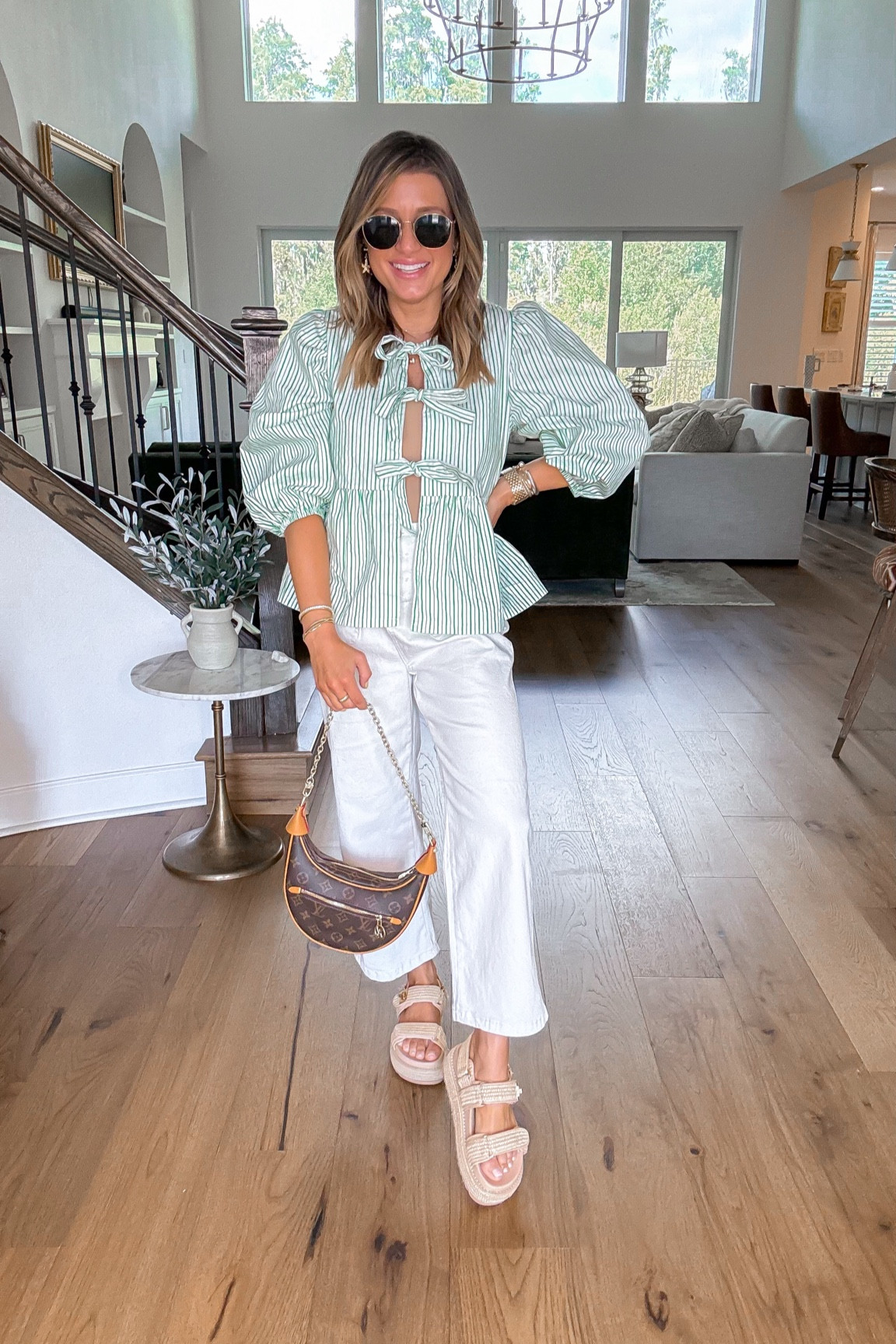 Everyday mom outfit, white denim, Steve Madden sandals, Amazon fashion, affordable finds 

#christianblairvordy #casuallook 

#LTKFindsUnder50 #LTKShoeCrush #LTKStyleTip