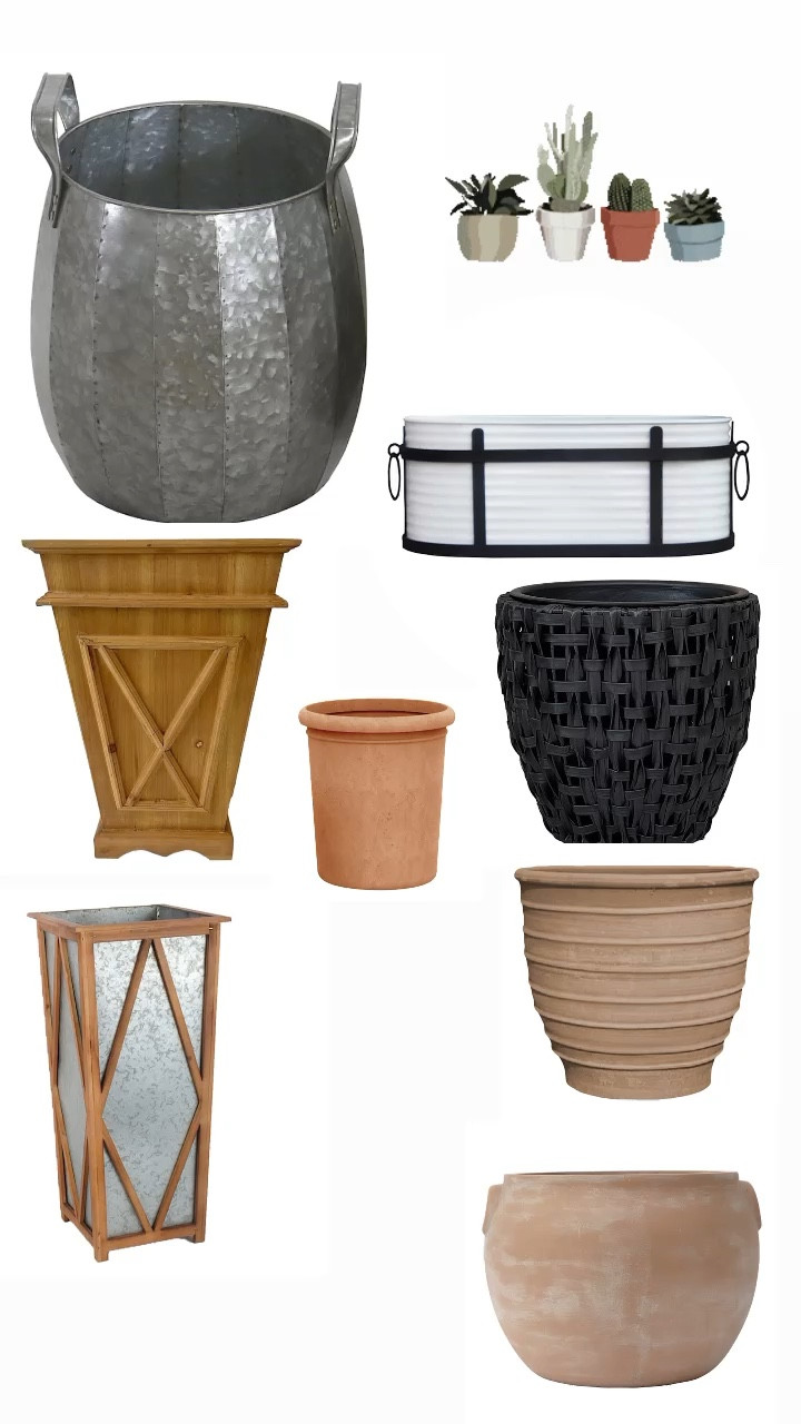 Garden ready! Pots and planters…terracotta…wood..black and white metal! 

#LTKhome #LTKFind #LTKsalealert