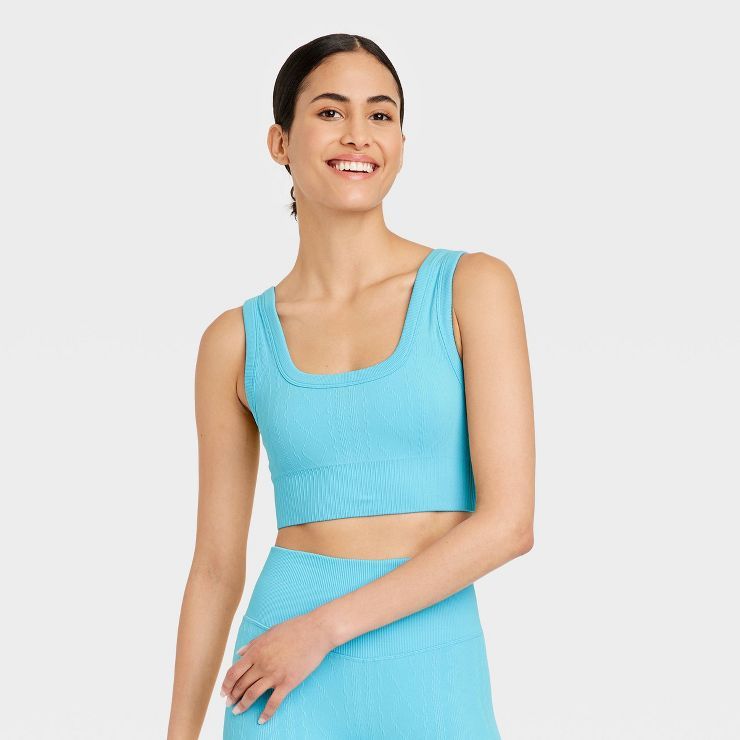 Women's Seamless Cable Knit Bra - JoyLab™ | Target