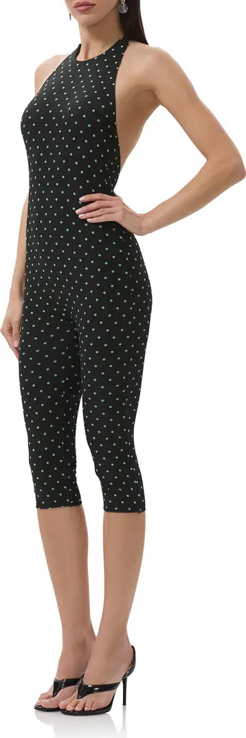 AFRM Lucia Printed Halter Capri Jumpsuit | Nordstrom | Nordstrom