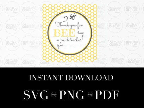 Teacher Appreciation Week Printable - Thanks for BEE-ing a Great Teacher Printable- Bee Teacher A... | Etsy (US)