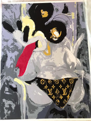 "Mickey under Louis" Silkscreen Print 39"x28" in Ed. 40/50 by John Paul Fauves2017