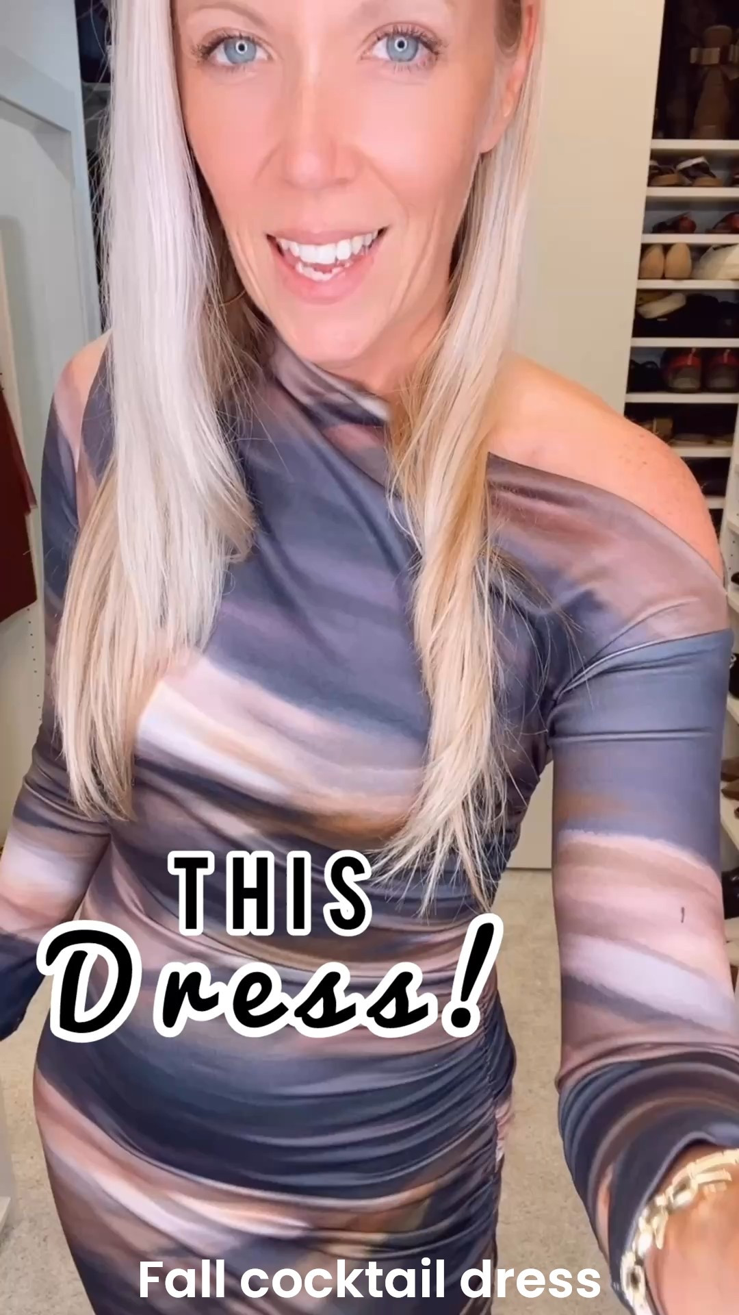 This CUTE fall cocktail dress is super flattering!  I love the tri color stripes and stretchy material. Do you have a special occasion you’d wear this to?

#LTKFindsUnder50 #LTKWedding #LTKOver40