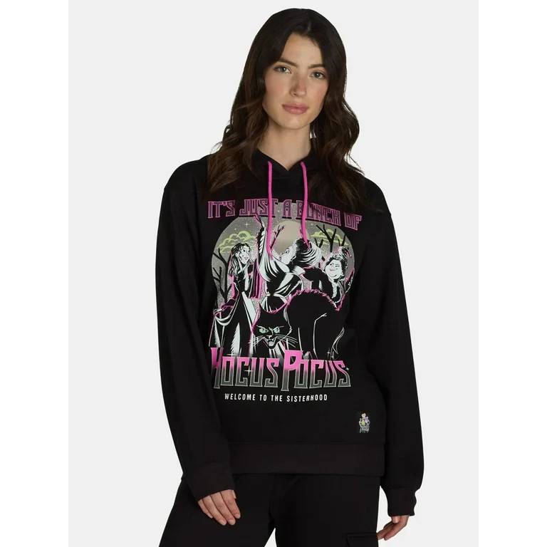 Hocus Pocus Women’s Graphic Print Hoodie, Sizes XXS-XXL - Walmart.com | Walmart (US)