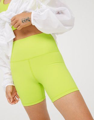 OFFLINE By Aerie Goals Rib 5" Bike Short | American Eagle Outfitters (US & CA)