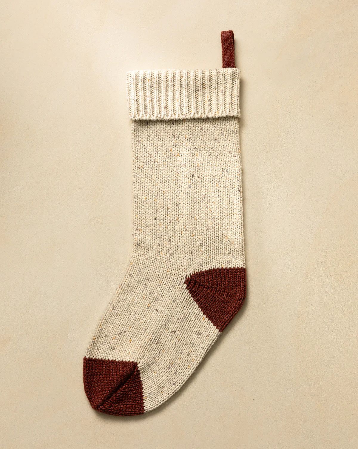 Cream & Red Knit Stocking | McGee & Co. (US)