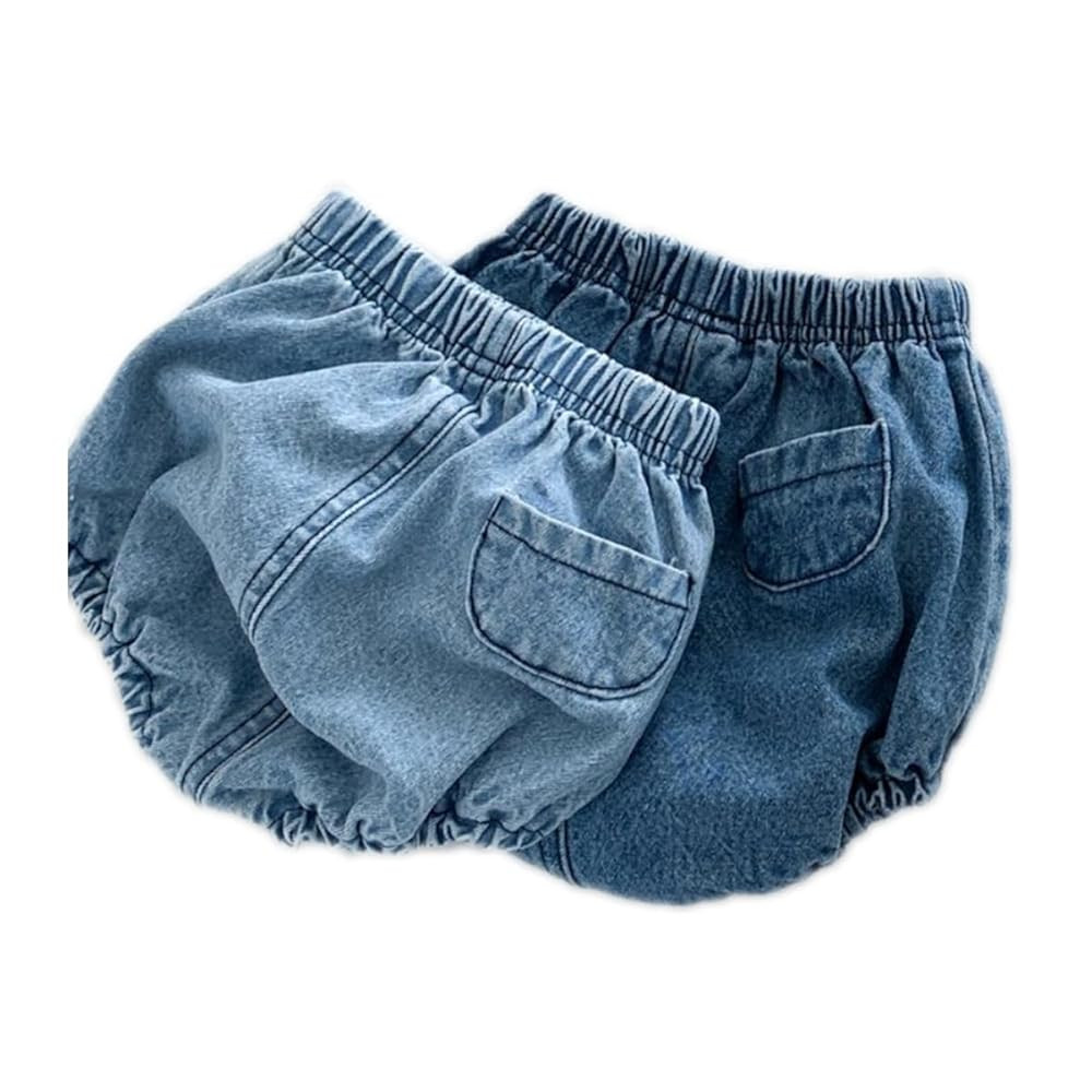 Colorful Childhood Toddler Denim Bloomers Shorts Baby Girls Boys Loose Harem Shorts 2pcs | Amazon (US)