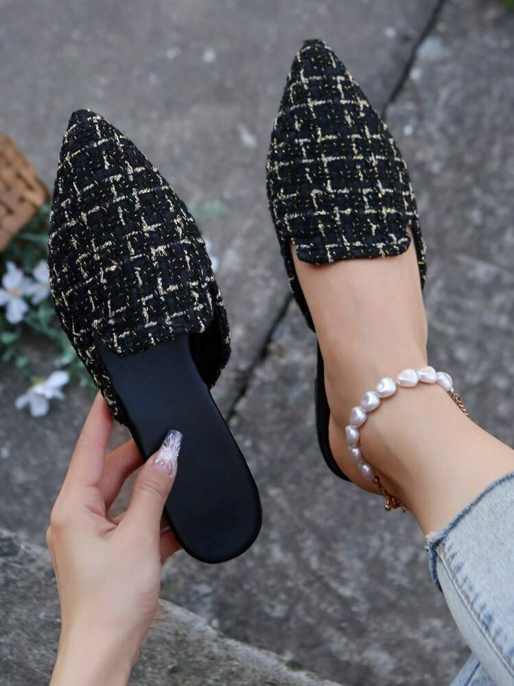 Tweed Mules | SHEIN