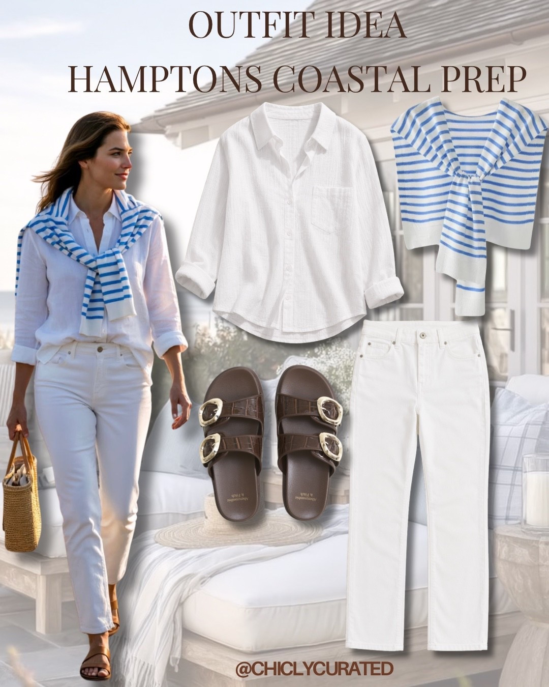 Coastal prep at its best. A crisp white linen shirt with white denim, lightweight layers, and elevated neutral accessories for the effortless summer dressing by the coast all season.

coastal aesthetic,summer outfit, old money/coastal prep trends, elevated basics, Hamptons/Nantucket style, elevated summer basics, minimalist summer fashion, preppy coastal style, white jeans outfit, summer outfits

#LTKootd #LTKU #LTKSaleAlert