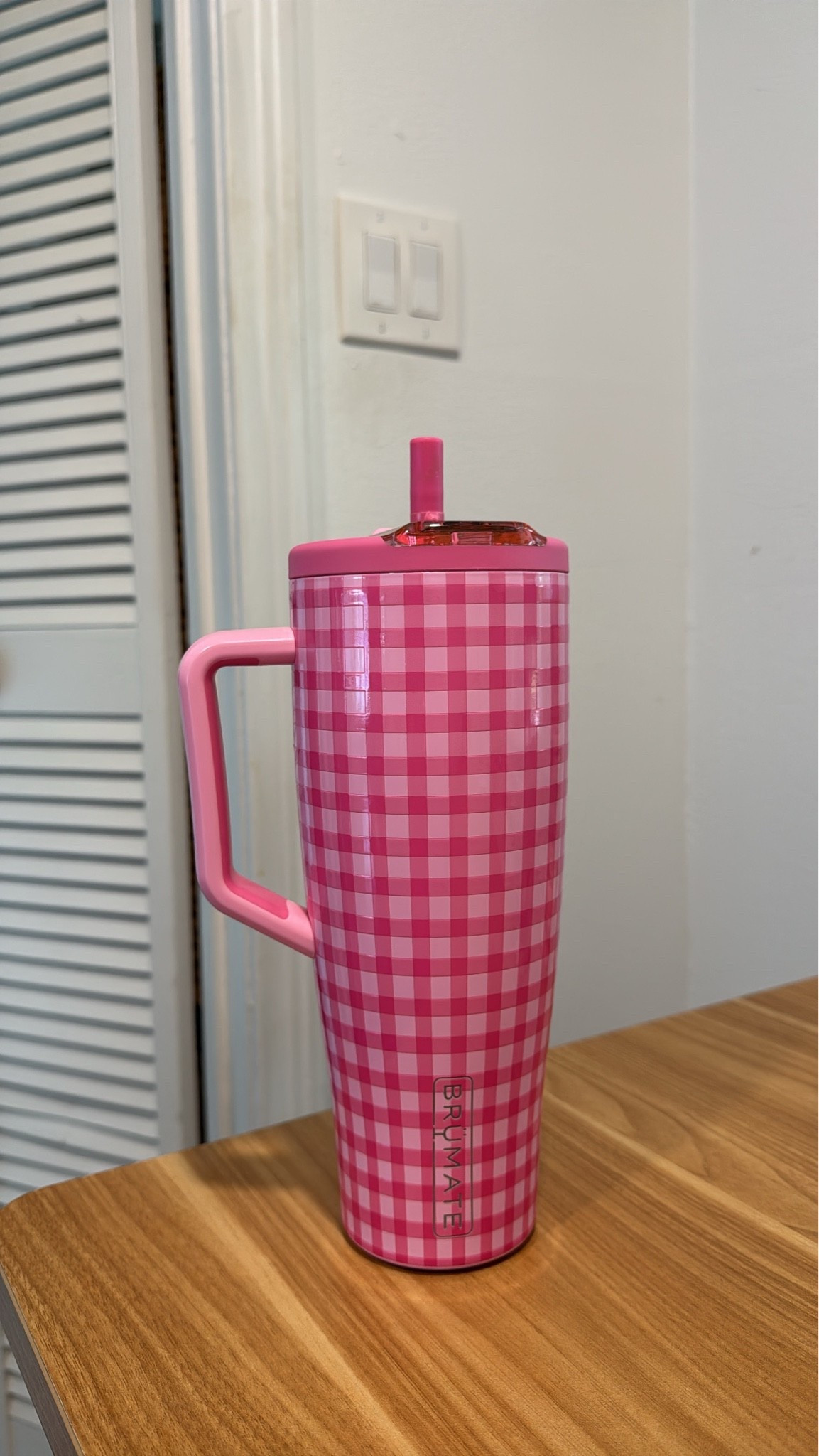 Cutest new gingham tumbler!