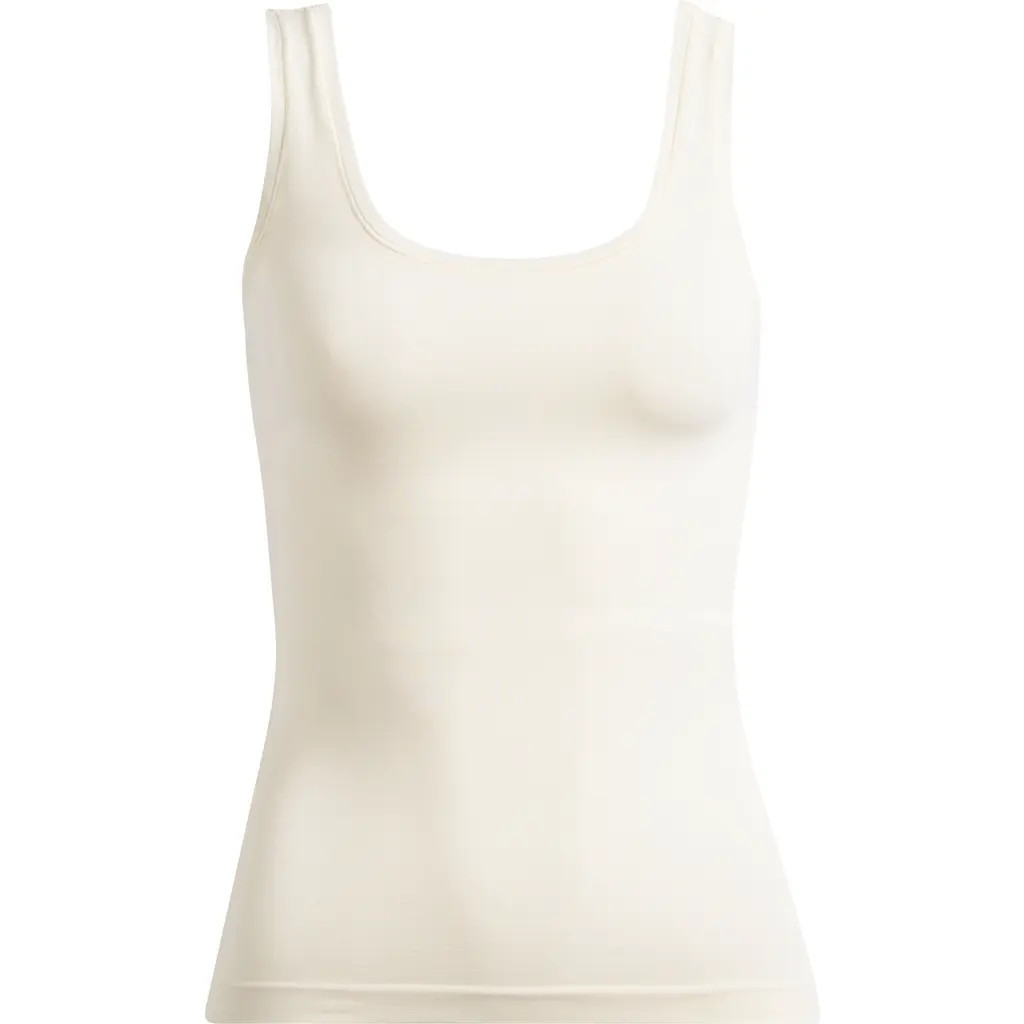Nordstrom Seamless Layering Tank in Ivory Egret at Nordstrom, Size Large | Nordstrom