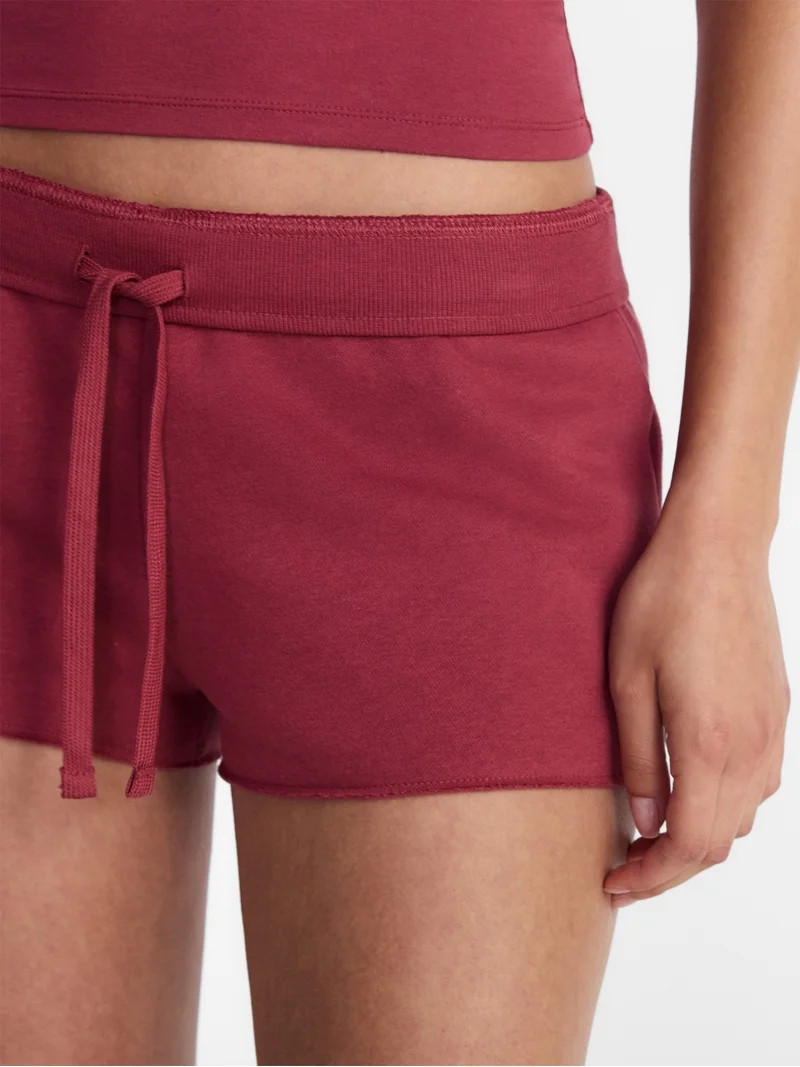 No Boundaries Ribbed Waistband Fleece Shorts, 2" Inseam, Women\u2019s XXS-XXL | Walmart (US)