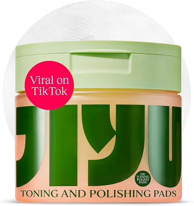 JiYu Toning Polish Pads - Korean Skincare for Dark Spots, Wrinkles & Dull Skin - Hydrating Facial... | Amazon (US)