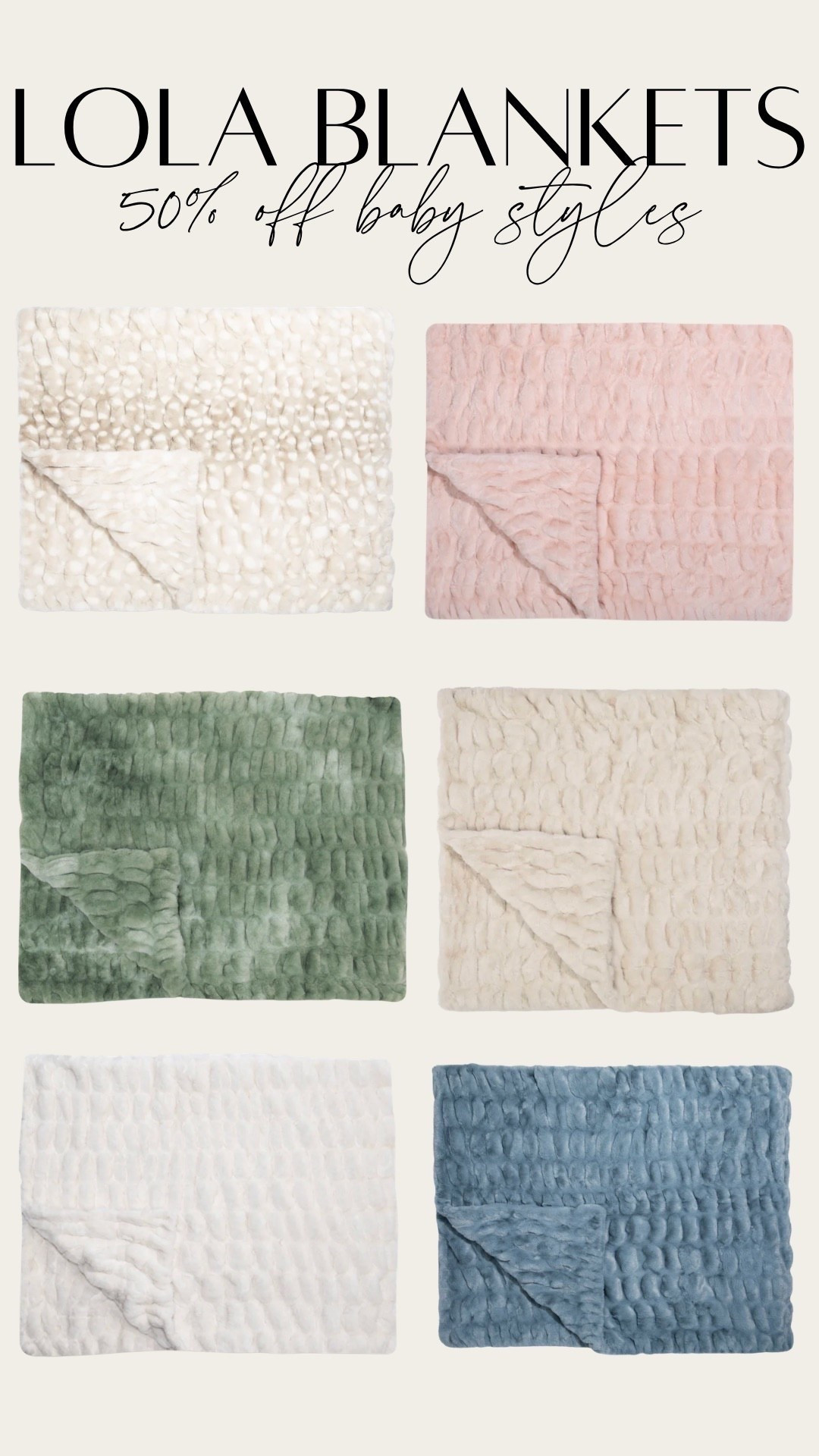 Our most used item for baby girl! Get 50% off baby blankets from Lola with code SHELBI50 plus a $50 gift card. Best baby shower gift / new gift

#LTKBaby #LTKSaleAlert #LTKHome