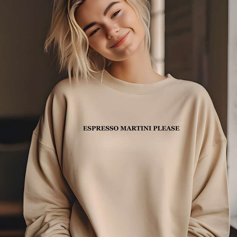 Espresso Martini Please Unisex Sweatshirt T-shirt Tank Top - Etsy | Etsy (US)