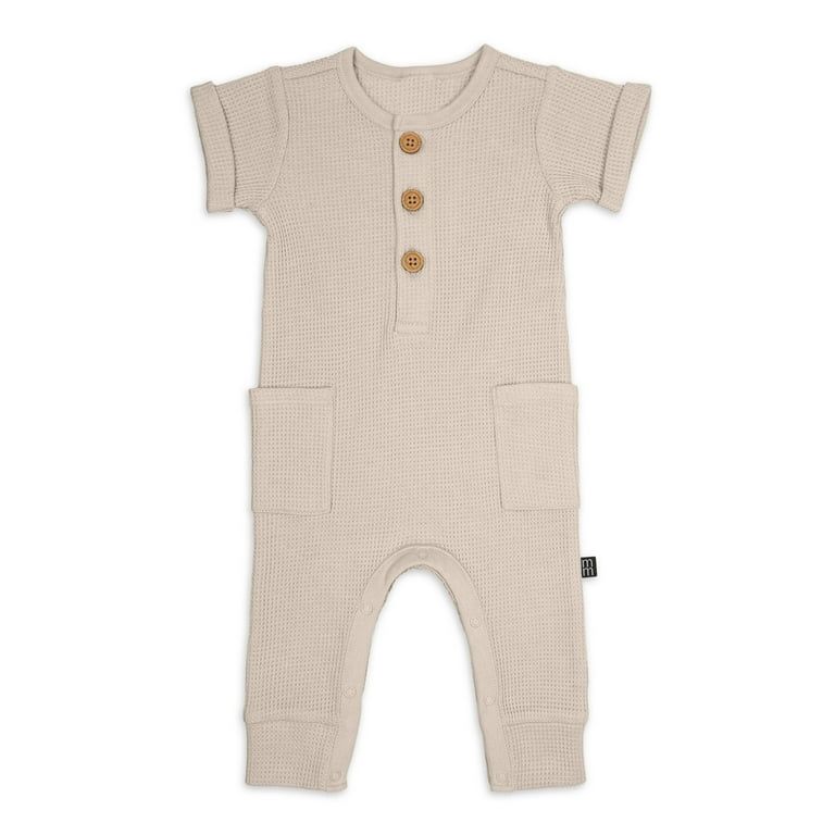 Modern Moments By Gerber Baby Girl Short Sleeve and Long Leg Romper, Sizes 0/3 Months-24 Months | Walmart (US)