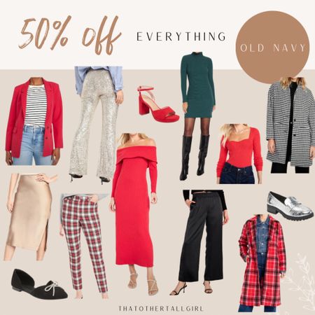 50% off EVERYTHING Old Navy! 
Holiday party, work, office 

#LTKHoliday #LTKparties