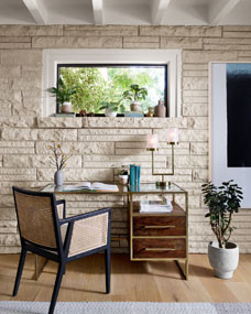 Francine Glass Desk | Horchow