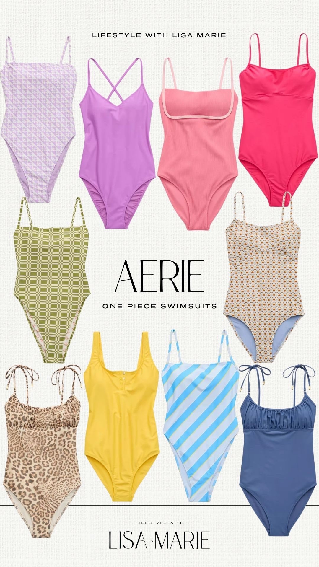 Brand new swimsuit arrivals from Aerie! New summer swimsuits. Vacation swimsuits. Beach day outfits. One piece bathing suits. Spring swimwear. Pool day outfits. 

#LTKSwim #LTKTravel #LTKSeasonal